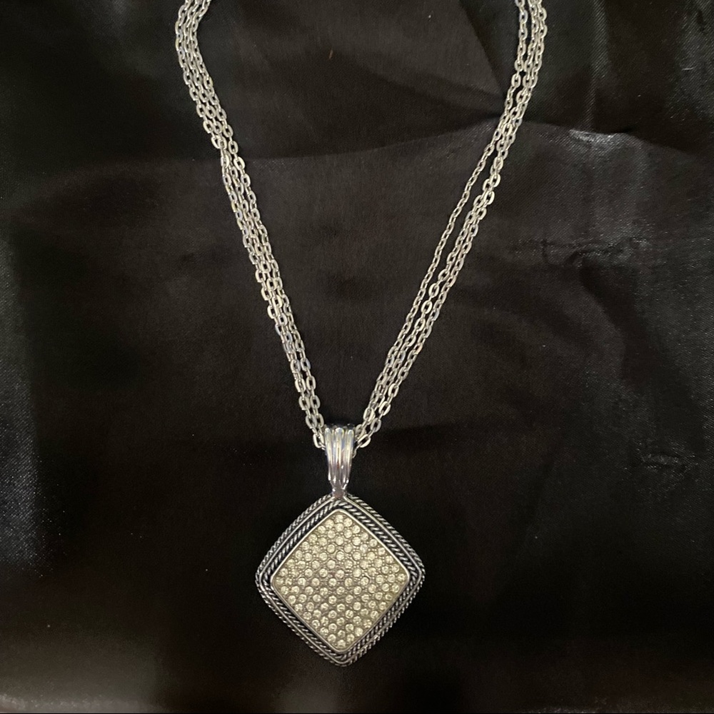 Sterling silver necklace TWO ways !